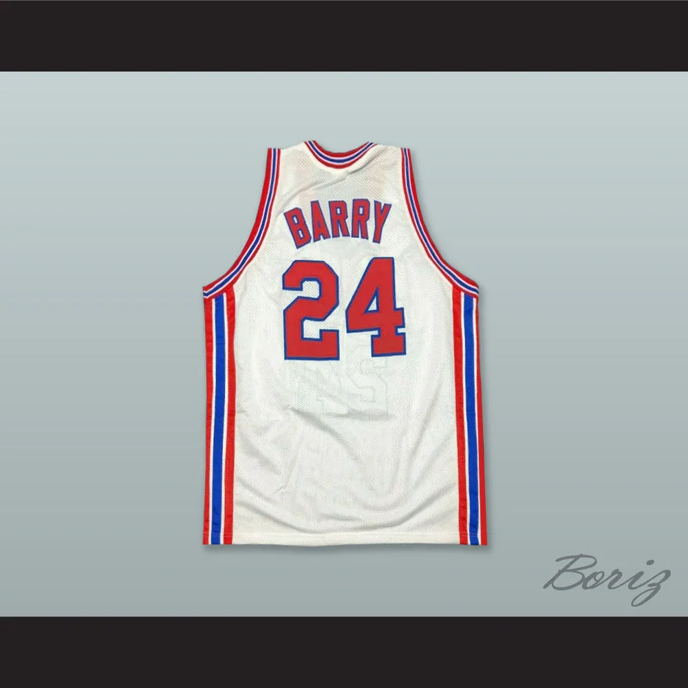 Rick Barry 24 New York Nets White Basketball Jersey