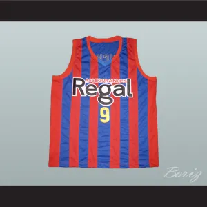 Ricky Rubio 9 Barcelona Spain Basketball Jersey