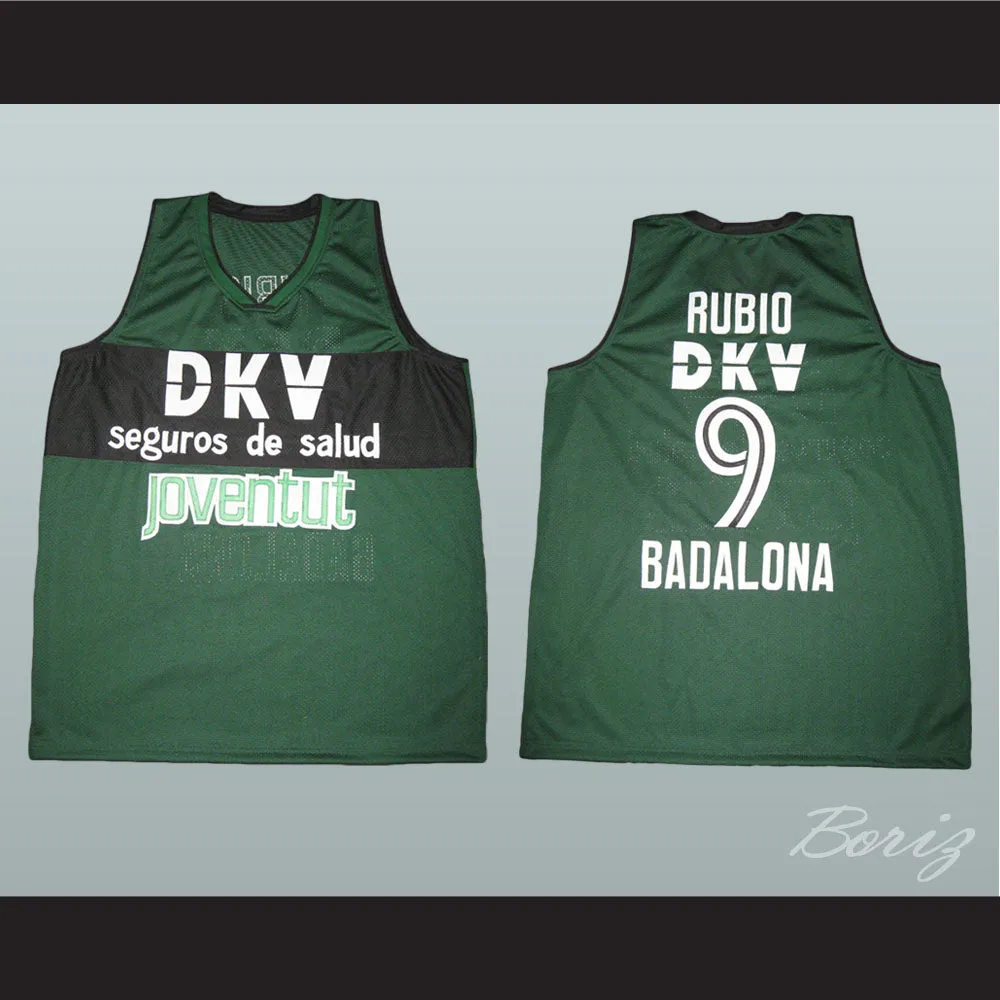 Ricky Rubio 9 DKV Barcelona Basketball Jersey