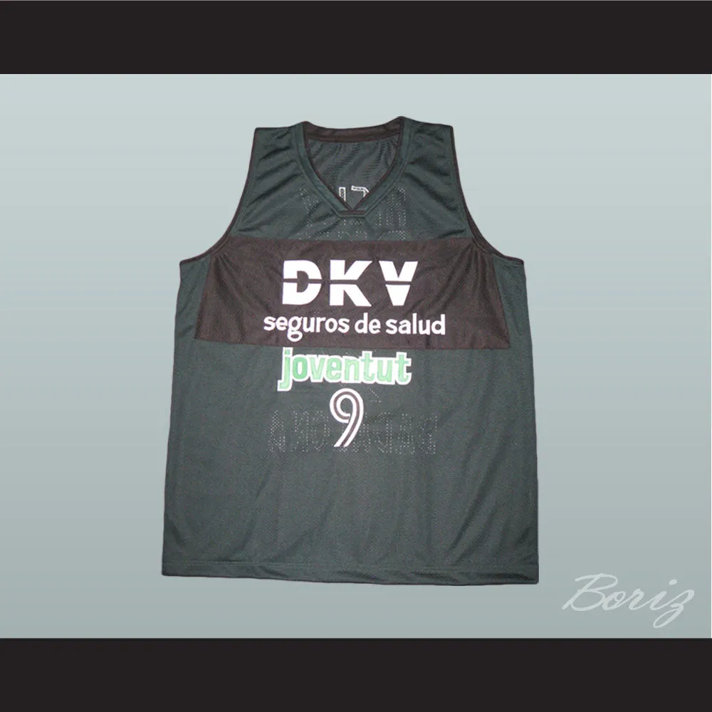 Ricky Rubio 9 DKV Barcelona Green Basketball Jersey