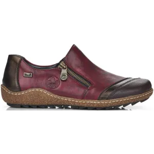 Rieker L7571-25 (Celeste) Burgundy Combination Shoes