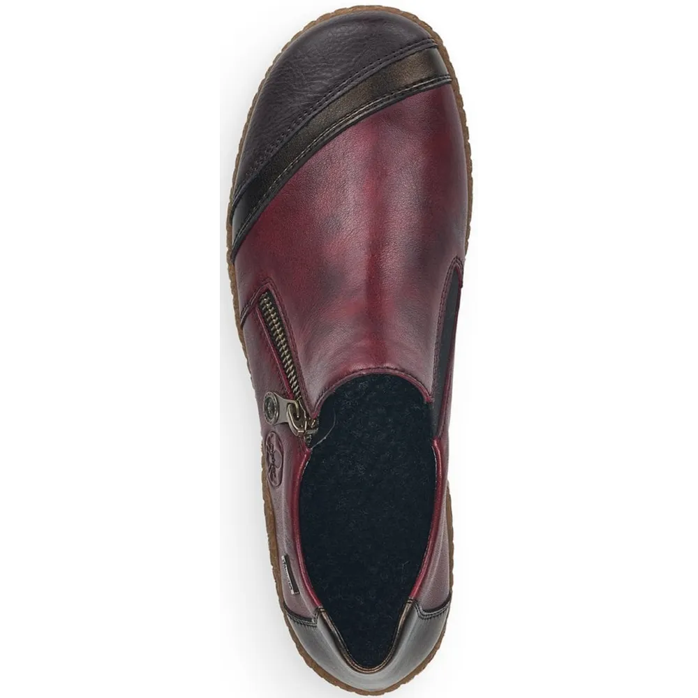 Rieker L7571-25 (Celeste) Burgundy Combination Shoes