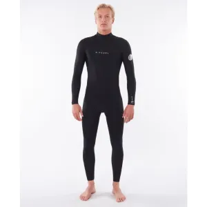 RIP CURL DAWN PATROL 4/3 BACK ZIP BLACK