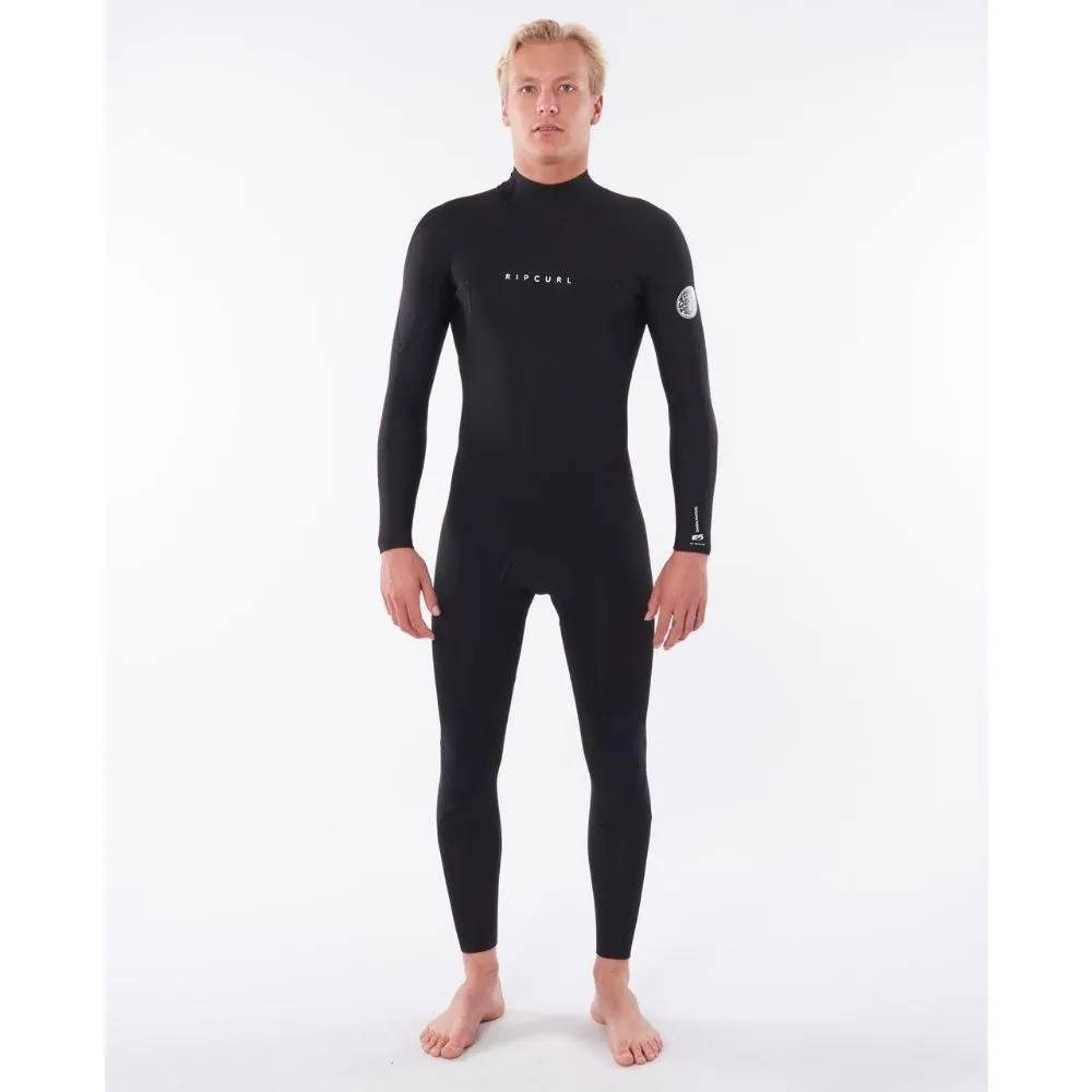 RIP CURL DAWN PATROL 4/3 BACK ZIP BLACK