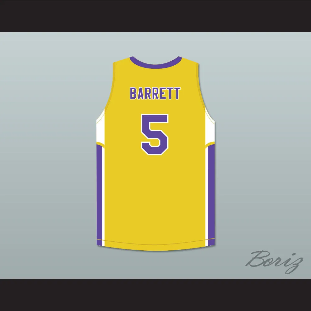 R.J. Barrett 5 Montverde Academy Eagles Yellow Basketball Jersey