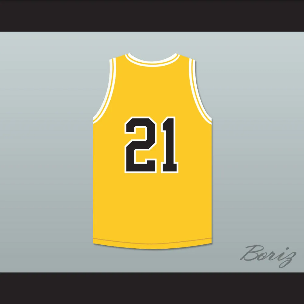 Rob Brown Jamal Wallace 21 Pilgrims Basketball Jersey Finding Forrester