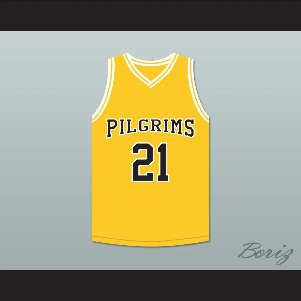 Rob Brown Jamal Wallace 21 Pilgrims Basketball Jersey Finding Forrester
