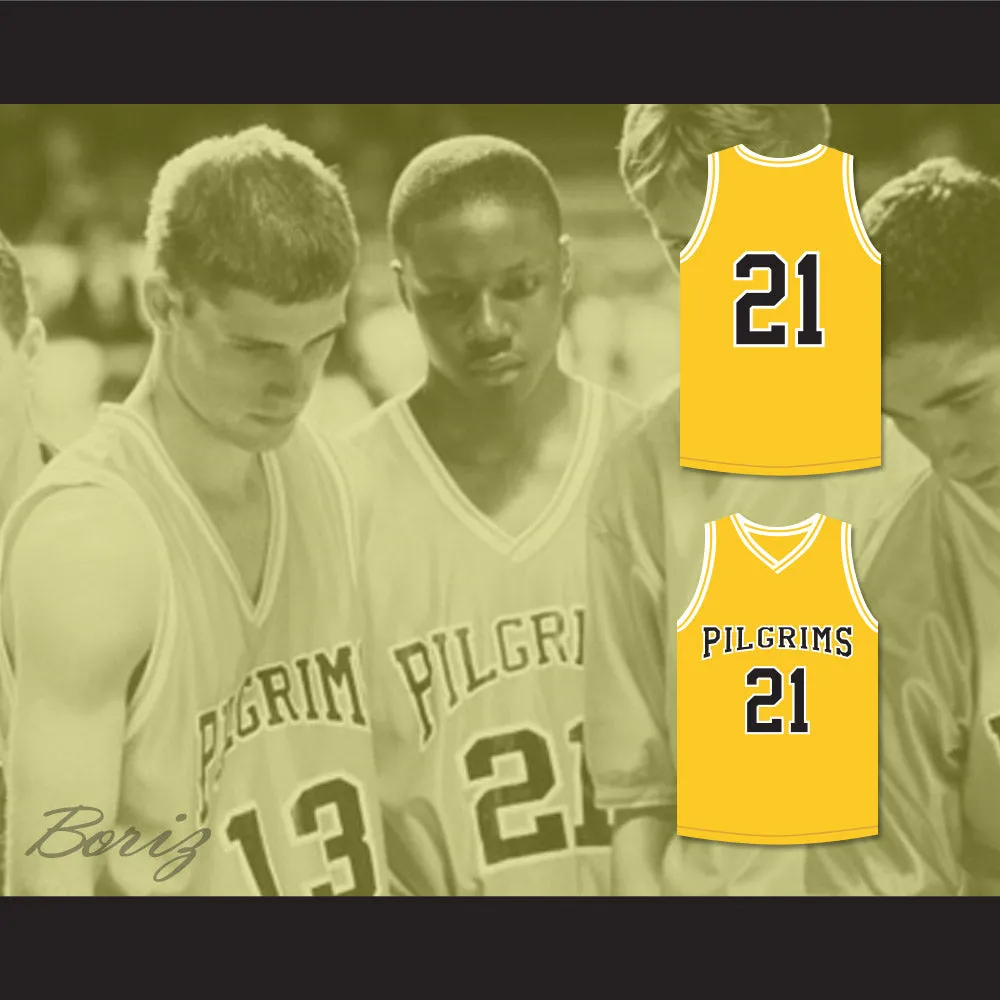 Rob Brown Jamal Wallace 21 Pilgrims Basketball Jersey Finding Forrester