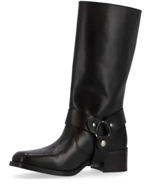 Rocky Black Leather Boots