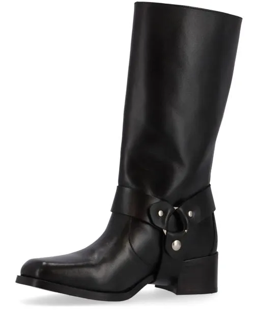 Rocky Black Leather Boots