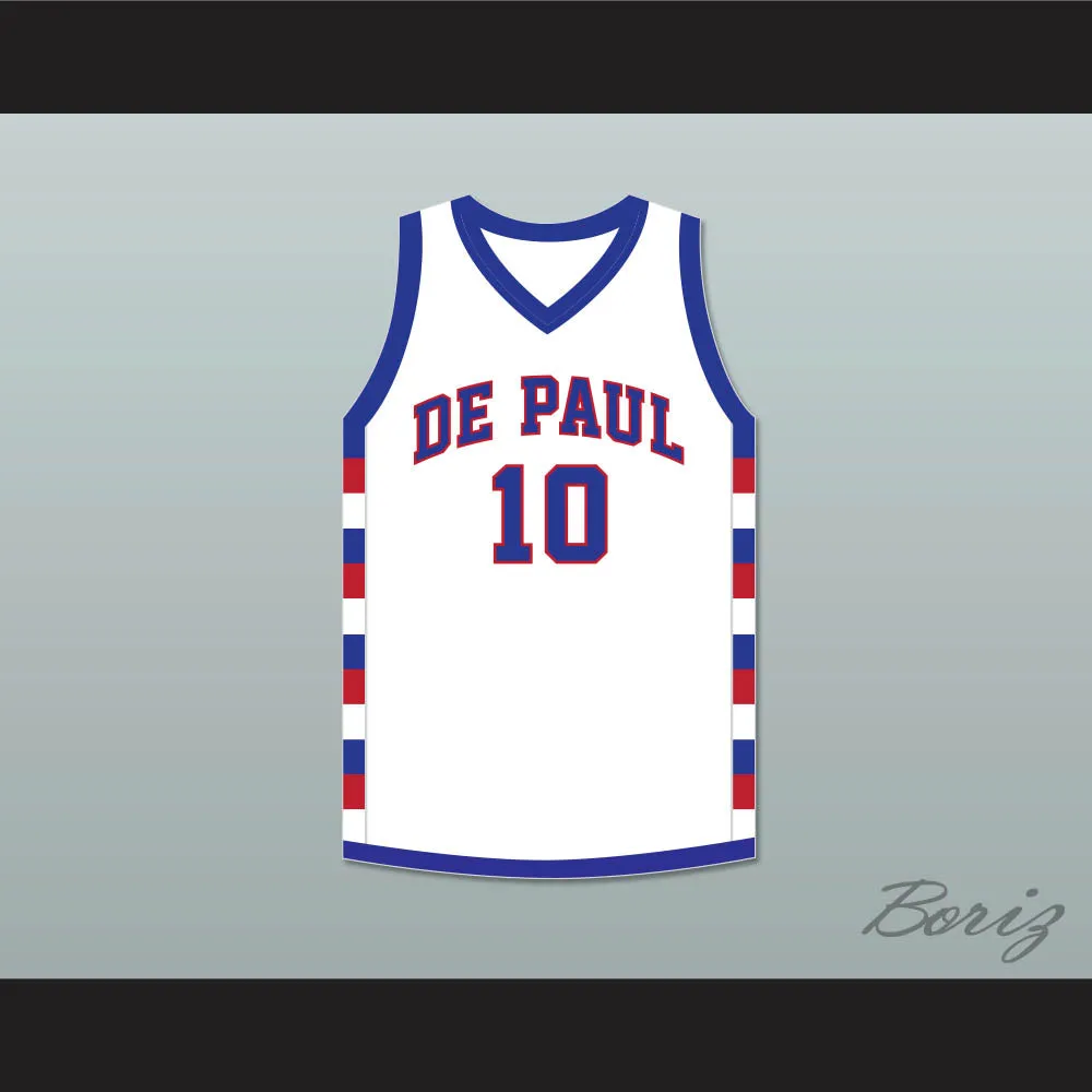 Rod Strickland 10 school  White Basketball Jersey