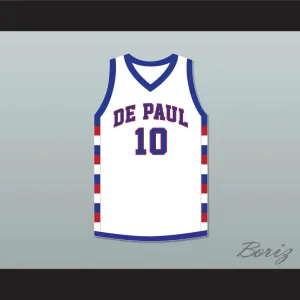 Rod Strickland 10 school  White Basketball Jersey