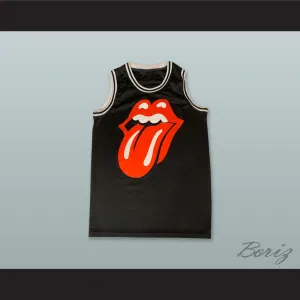 Rolling Stones 62 Black Basketball Jersey