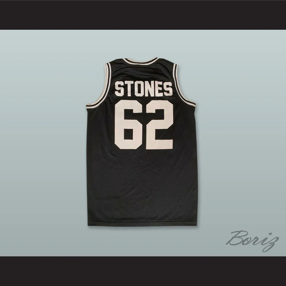 Rolling Stones 62 Black Basketball Jersey