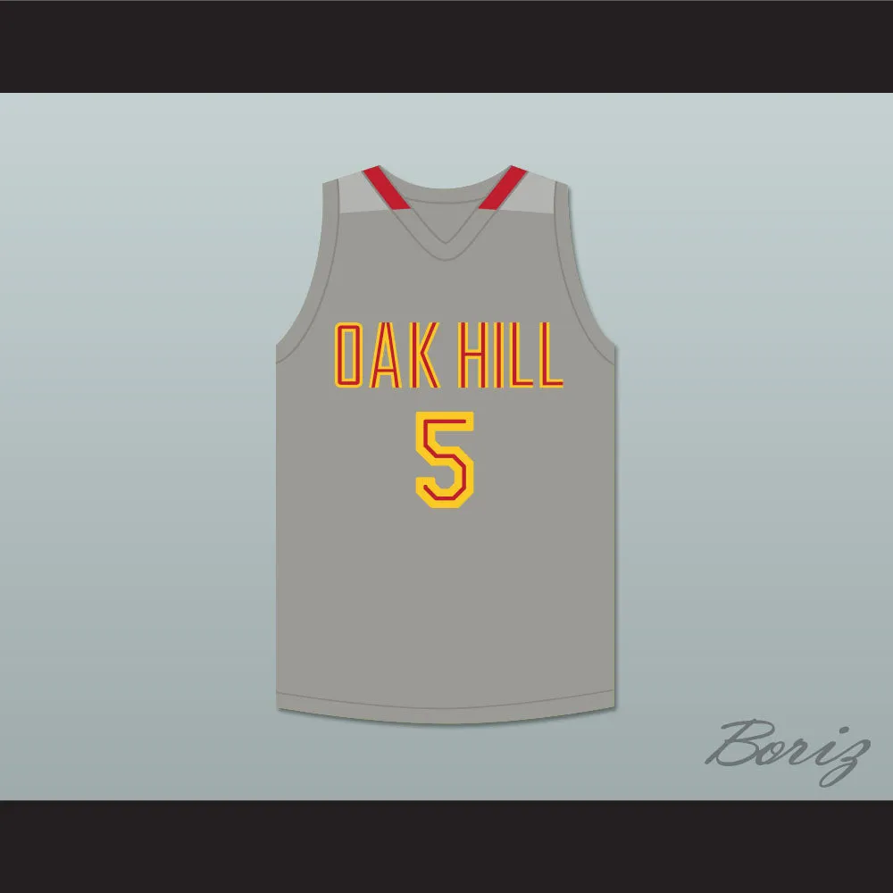 Ron Mercer 5 Oak Hill Academy Gray Basketball Jersey