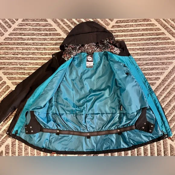 ROXY Large Black Flight Dry 10K Thinsulate Snow Skiing Ciat Jacket Orig $220