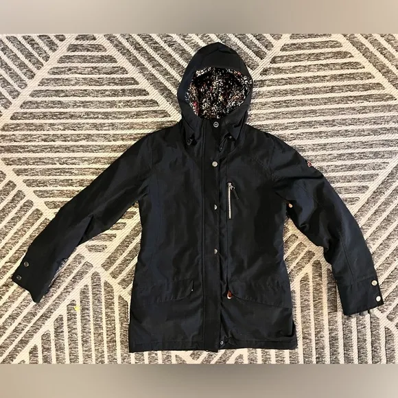 ROXY Large Black Flight Dry 10K Thinsulate Snow Skiing Ciat Jacket Orig $220