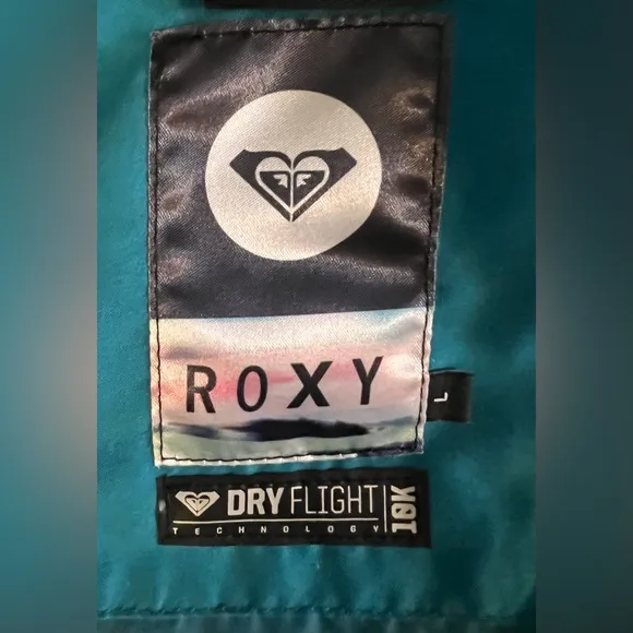 ROXY Large Black Flight Dry 10K Thinsulate Snow Skiing Ciat Jacket Orig $220