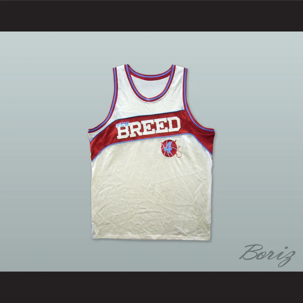 Rucker Park New Breed 4 White Basketball Jersey