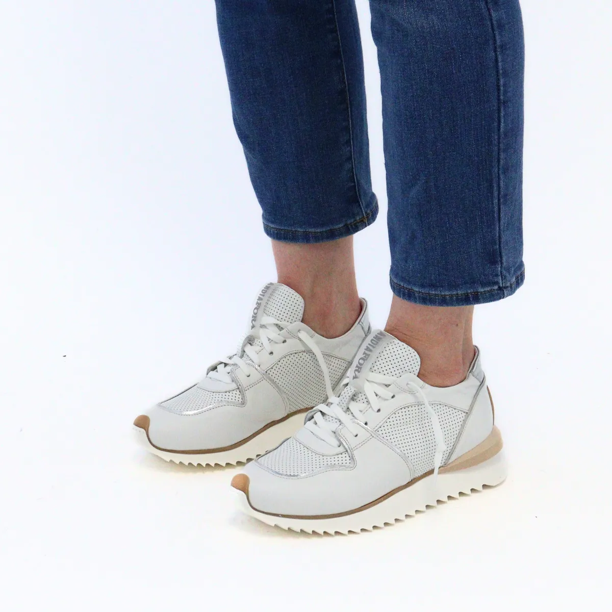 Ruffle Drill White