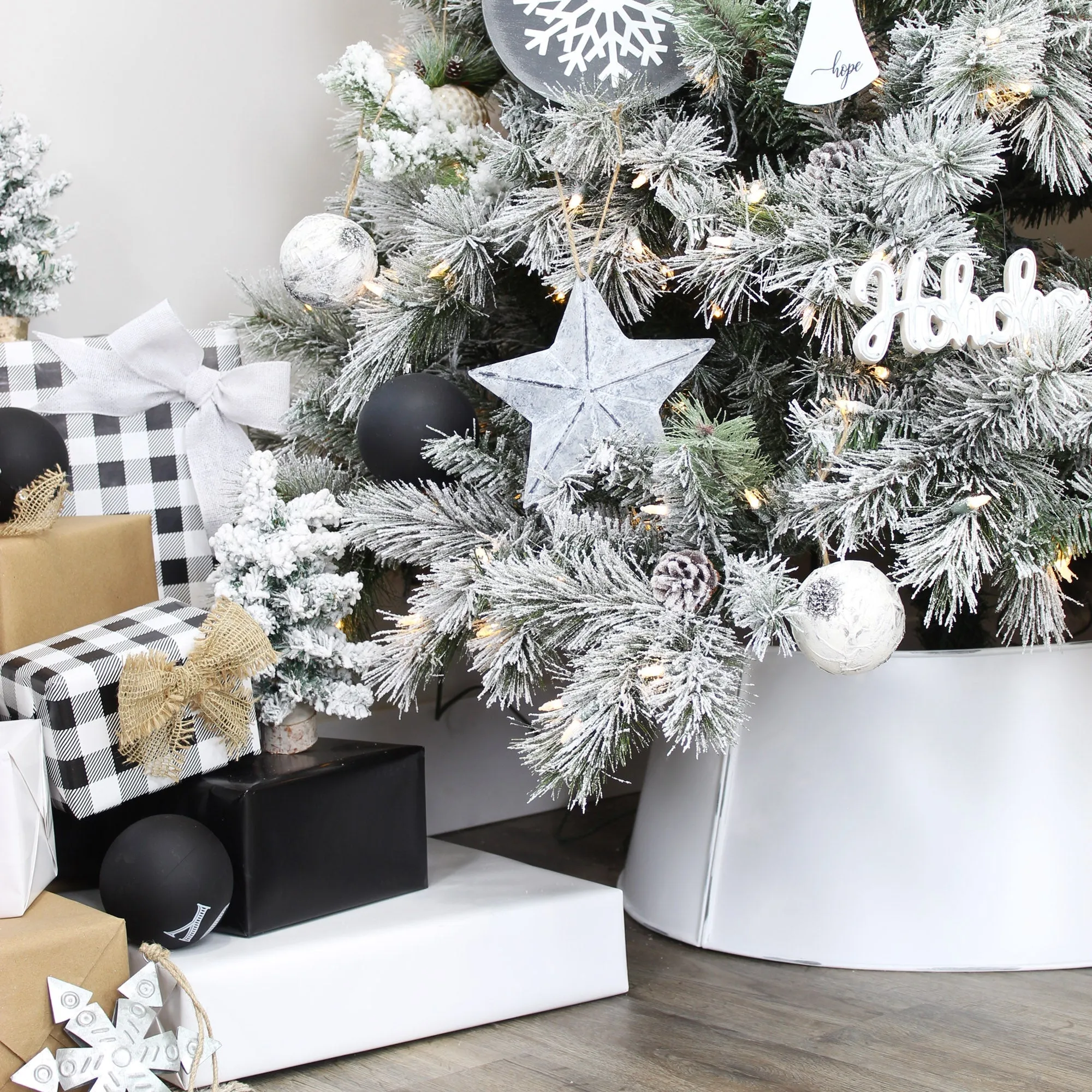 Rustic Galvanized Star Ornaments (3-Pack, 7.5 Inch)