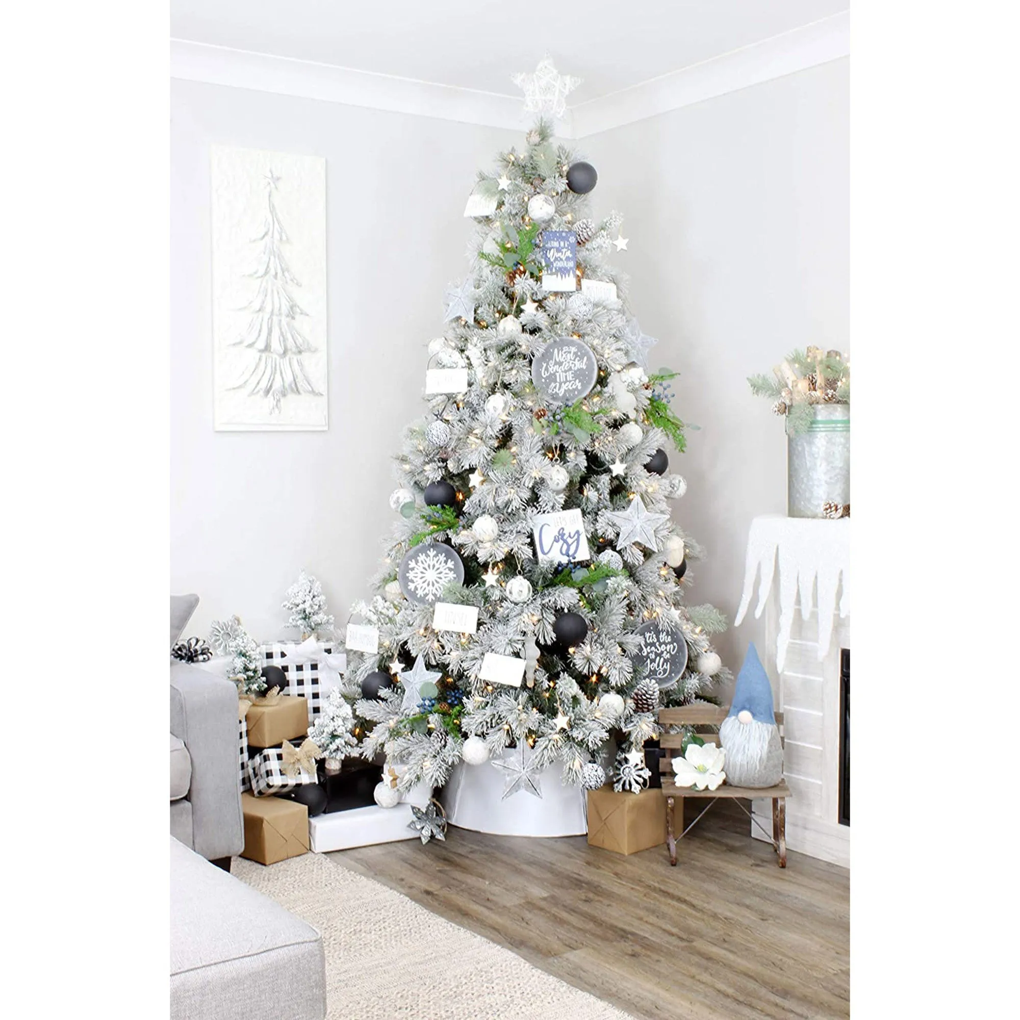 Rustic Galvanized Star Ornaments (7.5 Inch, Case of 8)