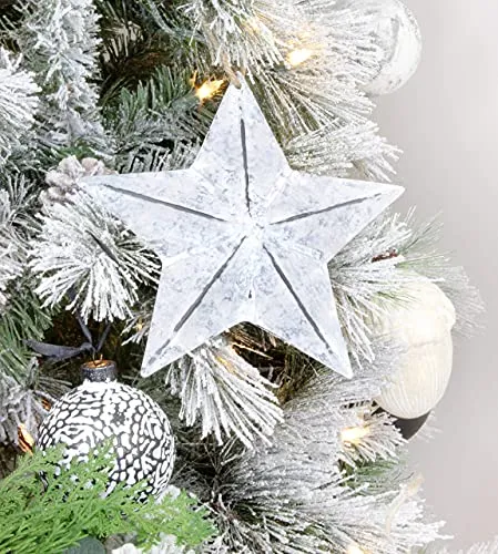 Rustic Galvanized Star Ornaments (7.5 Inch, Case of 8)