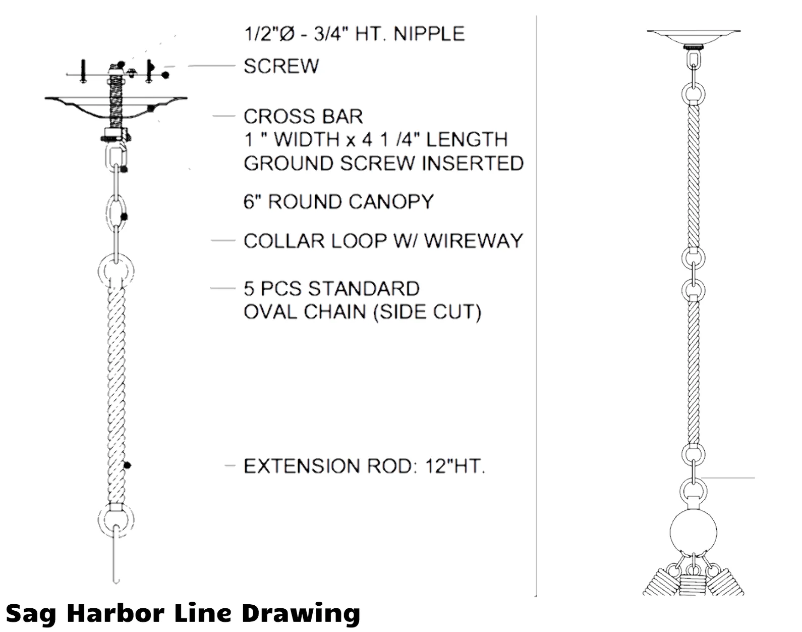 Sag Harbor Rope Chandelier