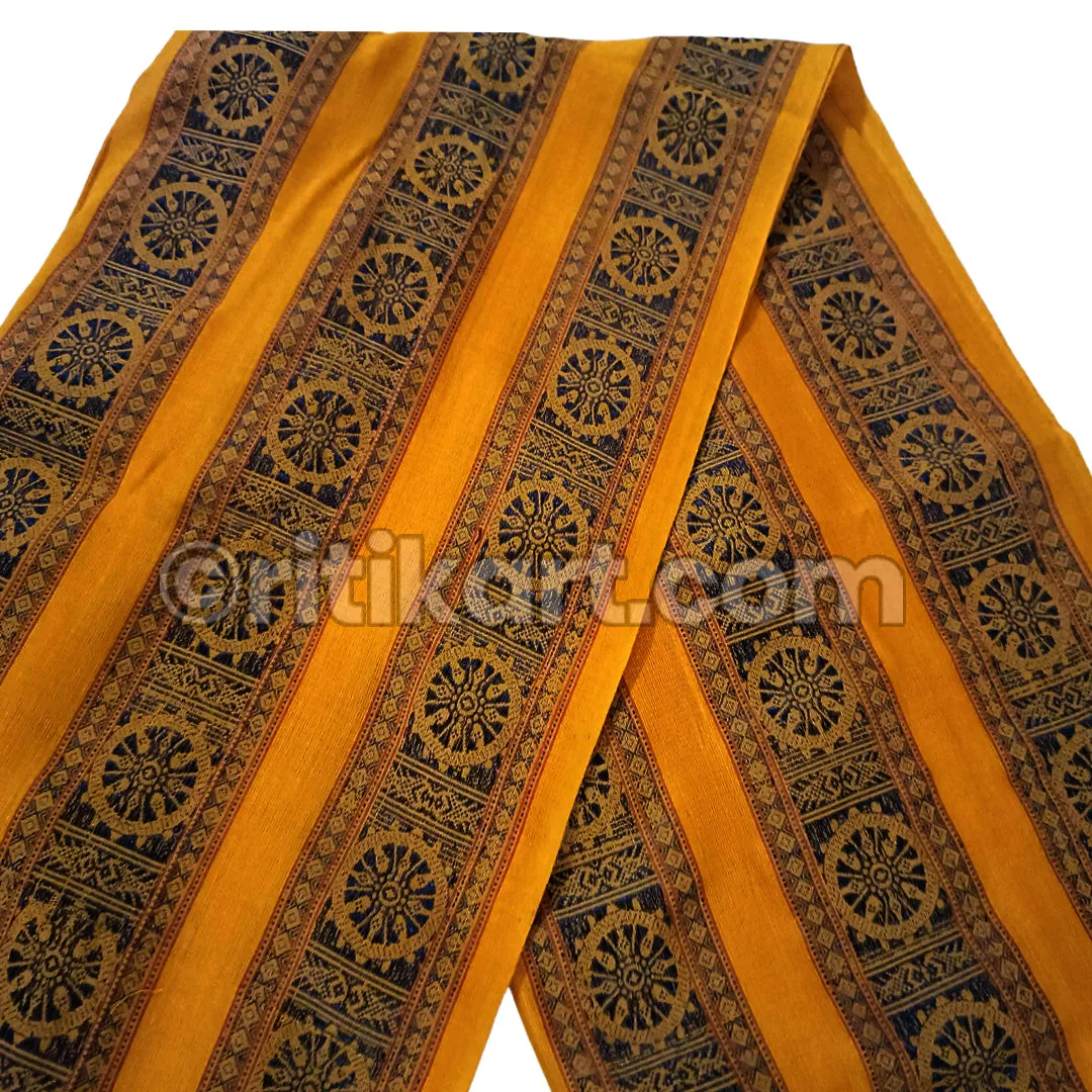 Sambalpuri Fabric For Women Yellow & Black