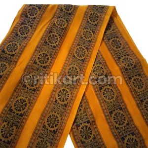 Sambalpuri Fabric For Women Yellow & Black