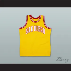San Diego Conquistadors Yellow Basketball Jersey