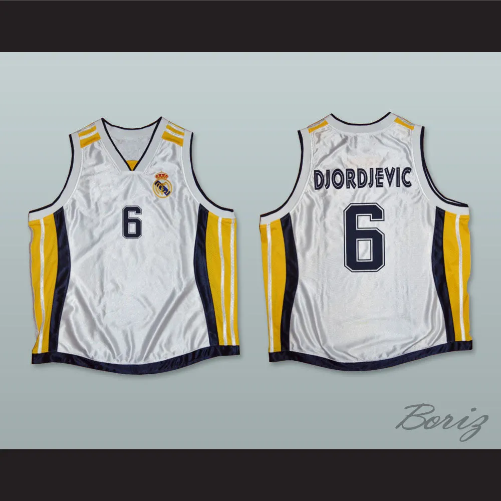 Sasha Djordjevic 6 Real Madrid Basketball Jersey