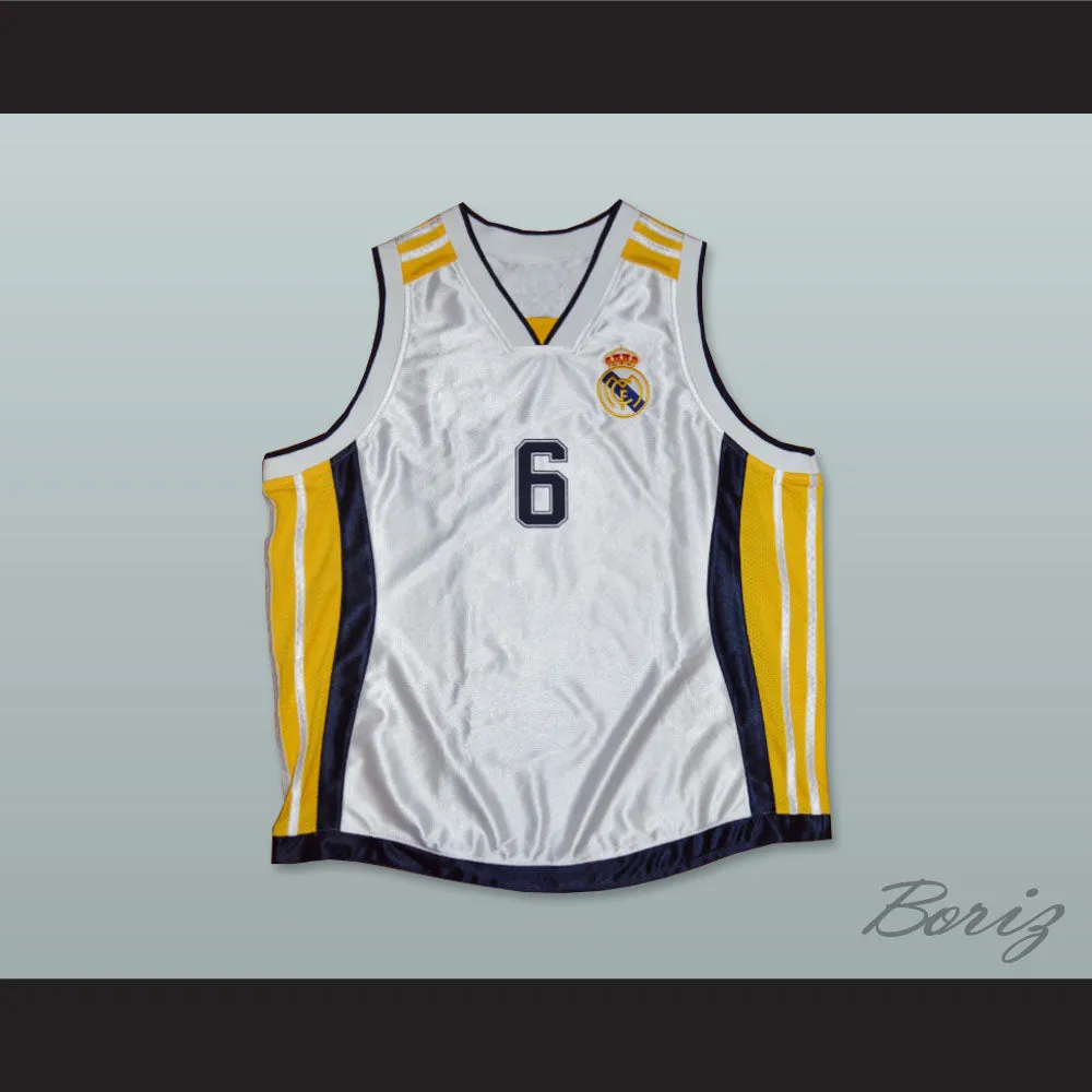 Sasha Djordjevic 6 Real Madrid Basketball Jersey
