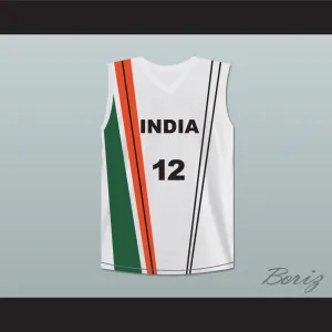 Satnam Singh Bhamara 12 India Basketball Jersey