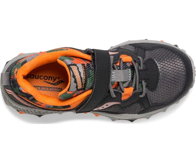 Saucony Black/Orange/Camo Peregrine Shield 2 A/C Children's/Youth Sneaker