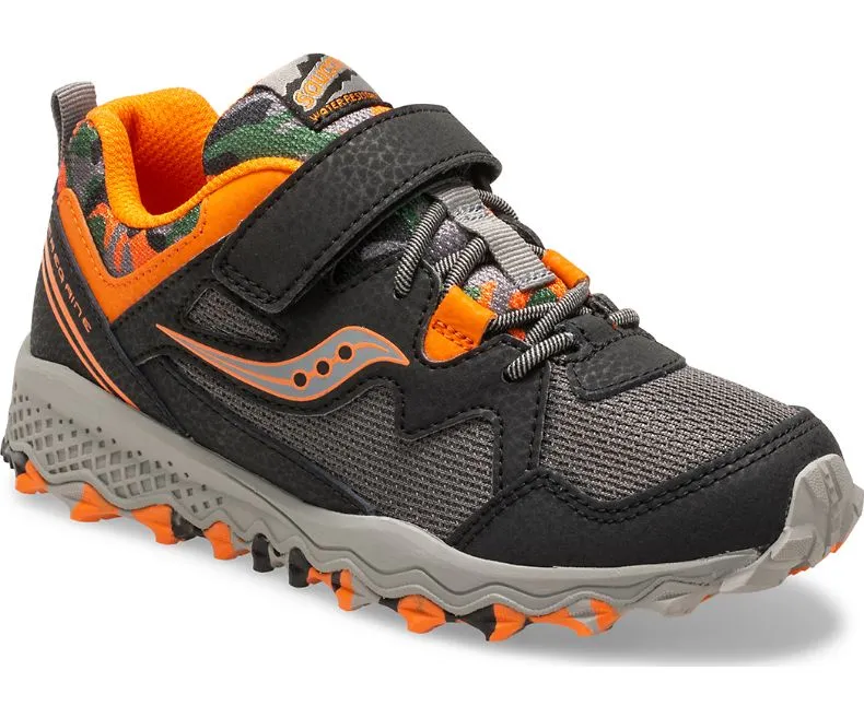 Saucony Black/Orange/Camo Peregrine Shield 2 A/C Children's/Youth Sneaker