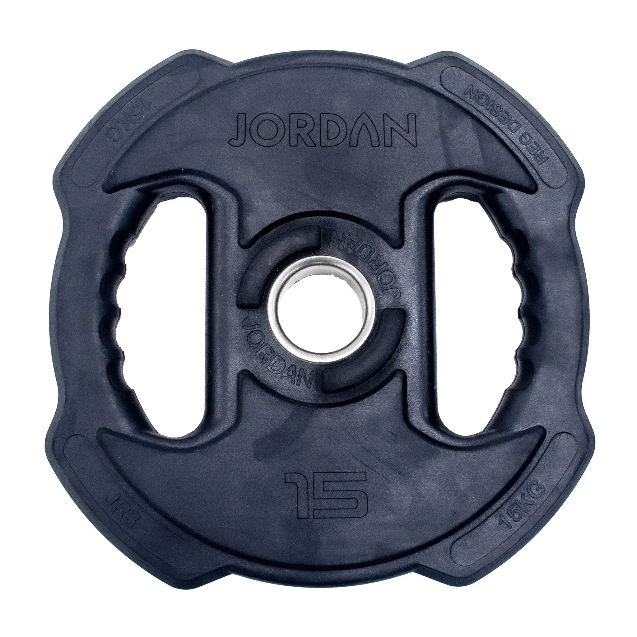 SAVE 50%! JORDAN® Ignite V2 Premium Rubber Olympic Weight Plates (Clearance)