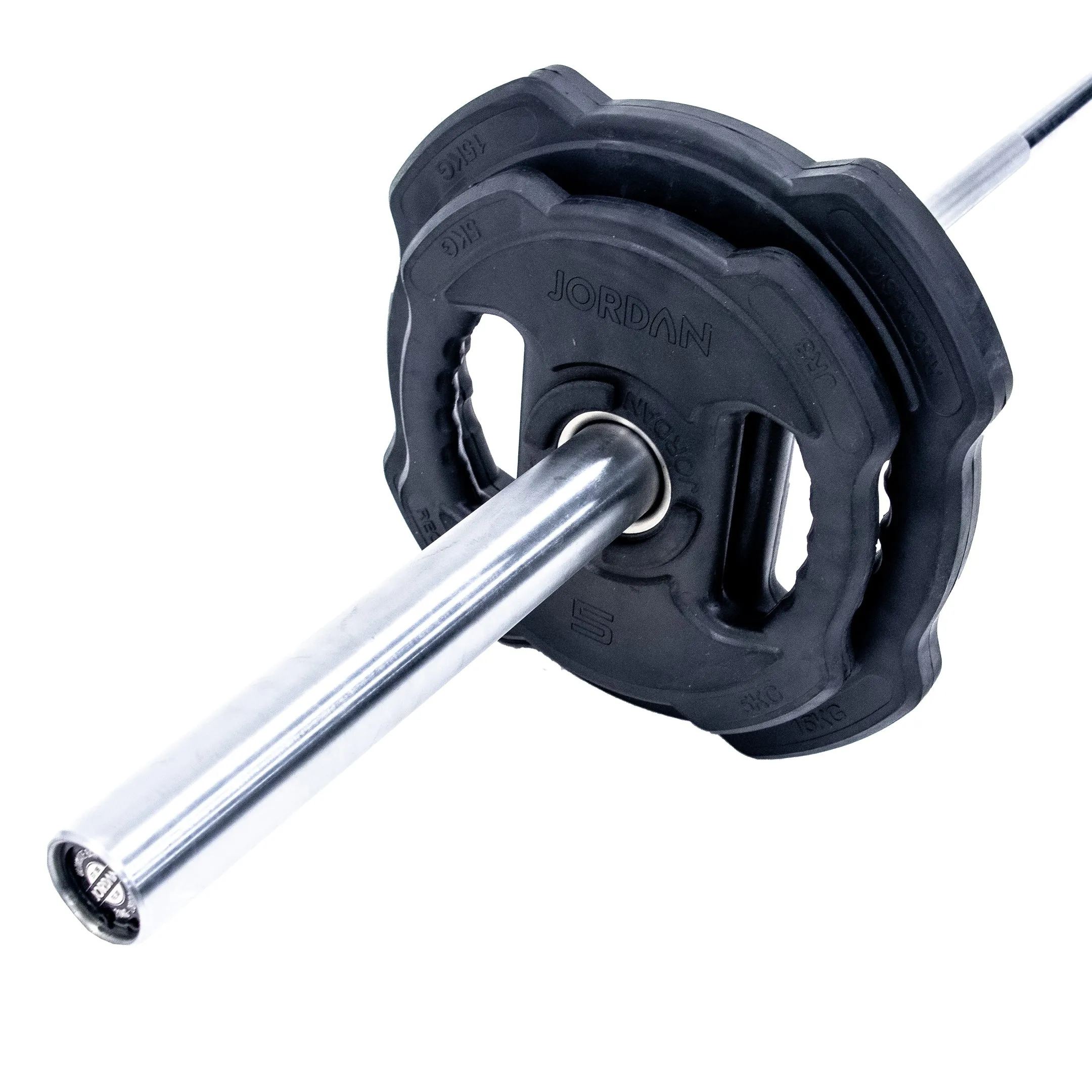 SAVE 50%! JORDAN® Ignite V2 Premium Rubber Olympic Weight Plates (Clearance)