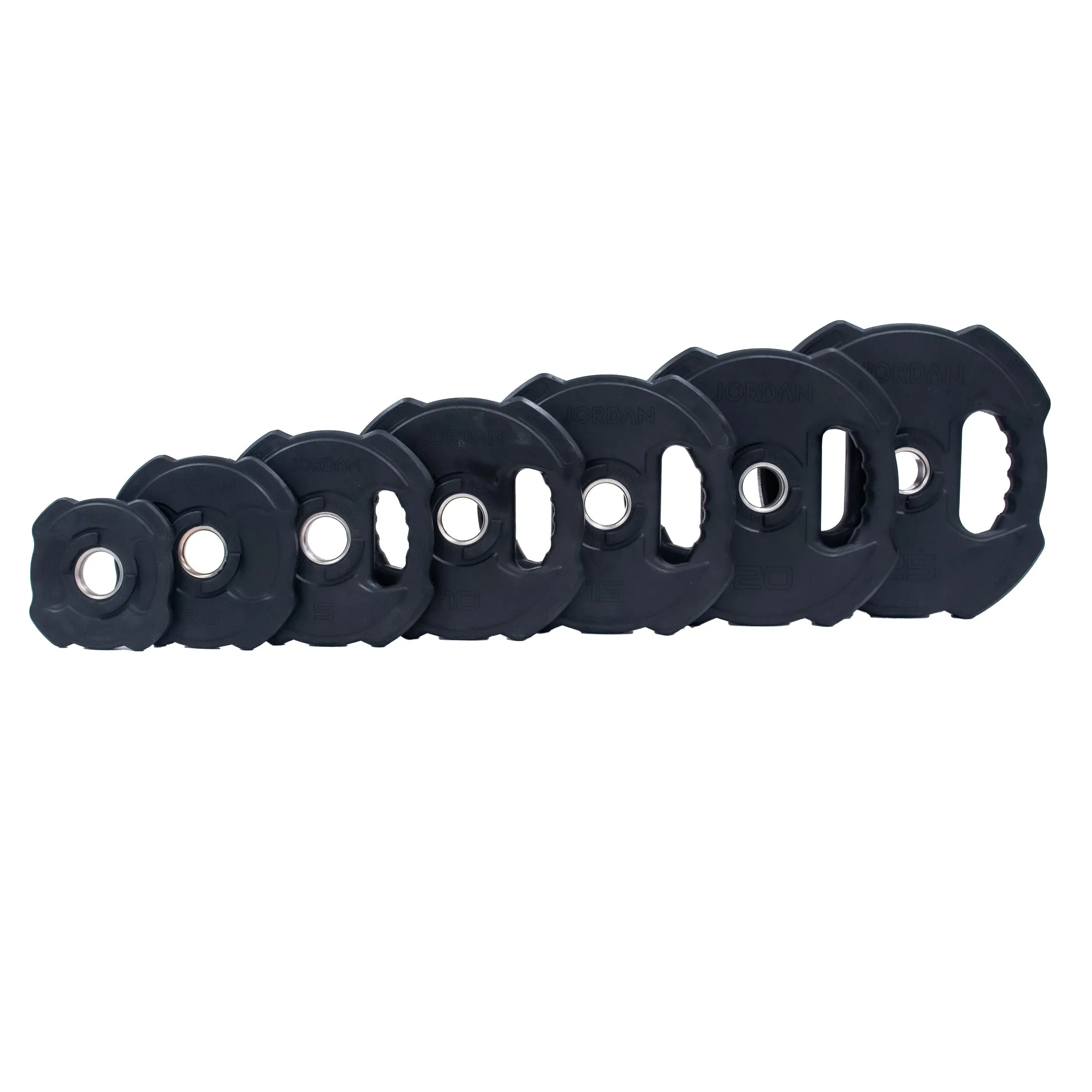 SAVE 50%! JORDAN® Ignite V2 Premium Rubber Olympic Weight Plates (Clearance)