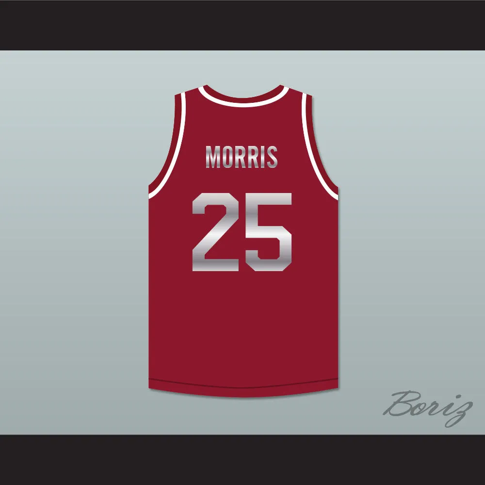 Saved By The Bell Zack Morris 25 Bayside Tigers Basketball Jersey Maroon