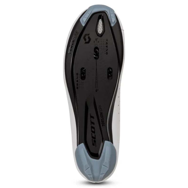 Scott Comp Boa Womens Road Shoes - Matt White / Light Blue