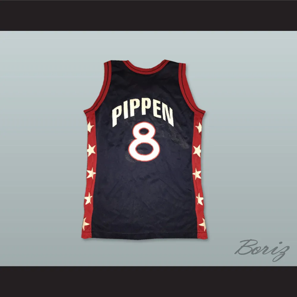 Scottie Pippen 8 USA Basketball Jersey Includes USA Patch