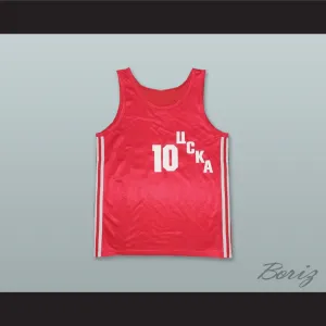 Sergei Belov 10 CSKA Moscow Red Basketball Jersey