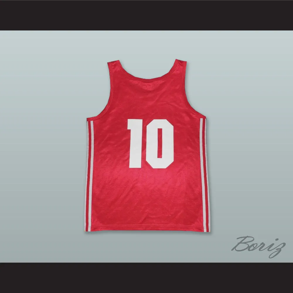 Sergei Belov 10 CSKA Moscow Red Basketball Jersey