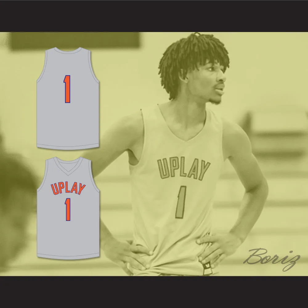 Shaedon Sharpe 1 UPLAY Canada AAU Light Gray Basketball Jersey 1