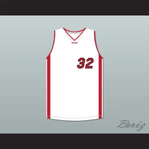 Shaquille O'Neal 32 White Basketball Jersey Scary Movie 4