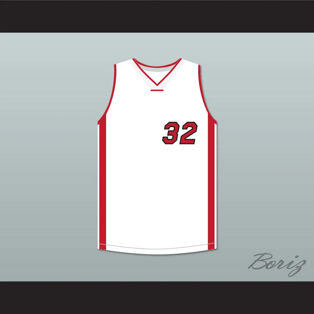 Shaquille O'Neal 32 White Basketball Jersey Scary Movie 4