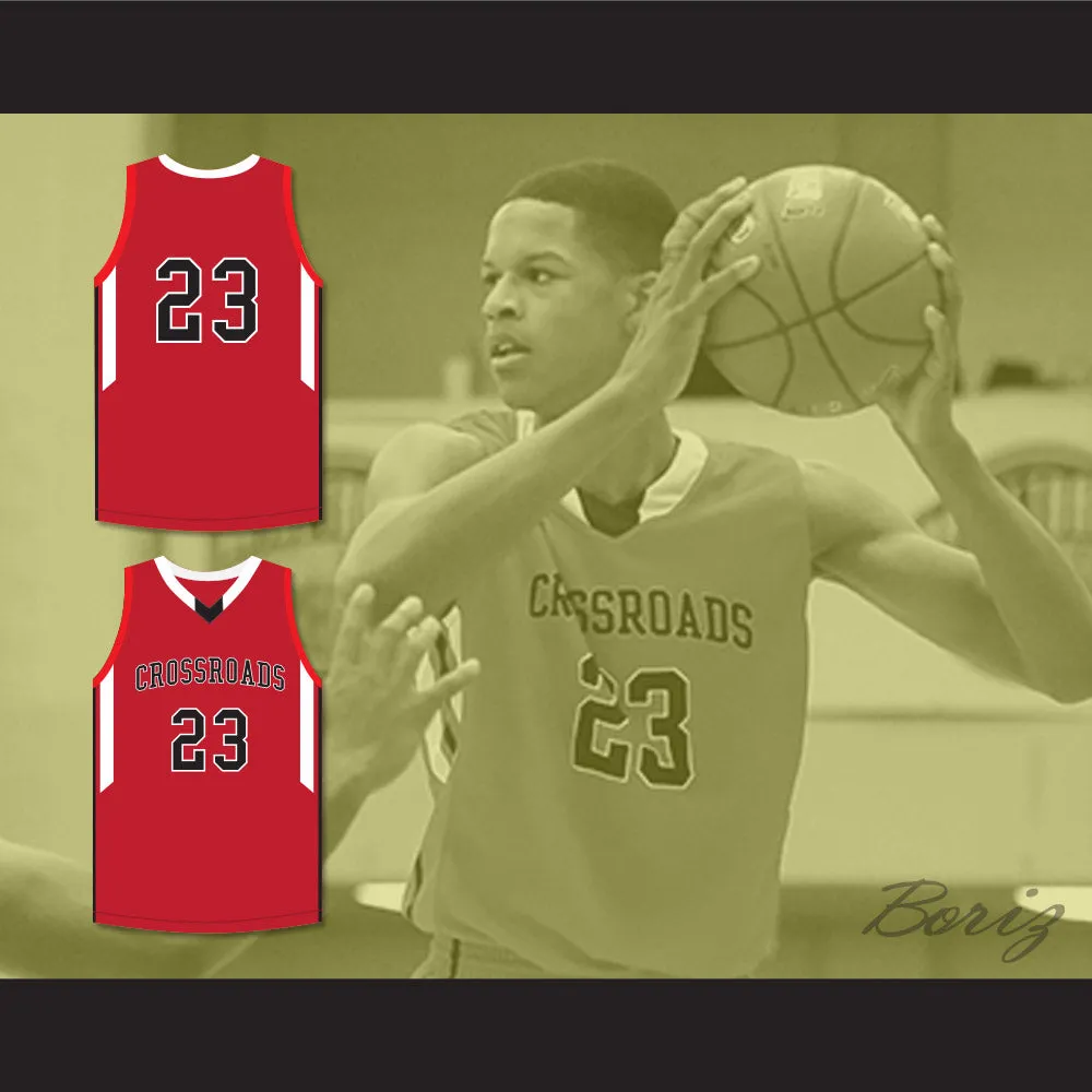 Shareef O'Neal 23 Crossroads School Roadrunners Red Basketball Jersey 1