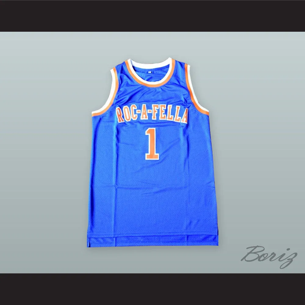 Shawn Carter 1 Roc-A-Fella Blue Basketball Jersey