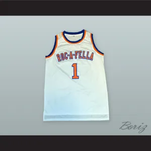 Shawn Carter 1 Roc-A-Fella White Basketball Jersey